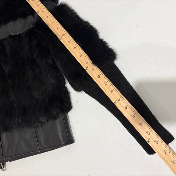 Baby Phat Black Rabbit Fur Jacket - Picture 10 of 10
